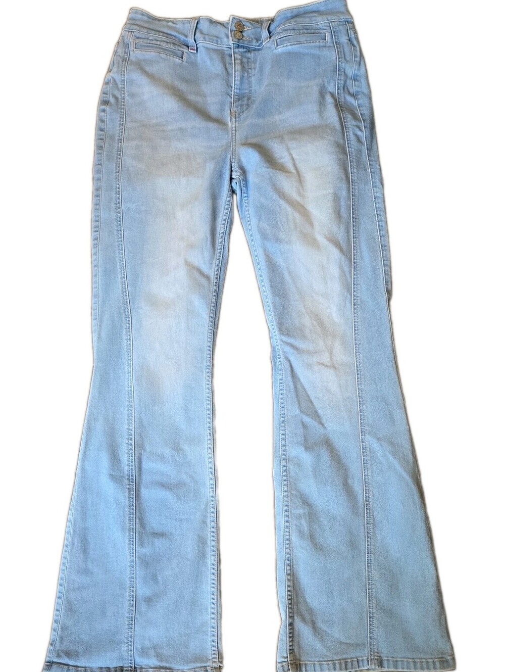 Idyllwind Miranda Lambert Light Wash high rise Flare holston Jeans 14 Boho